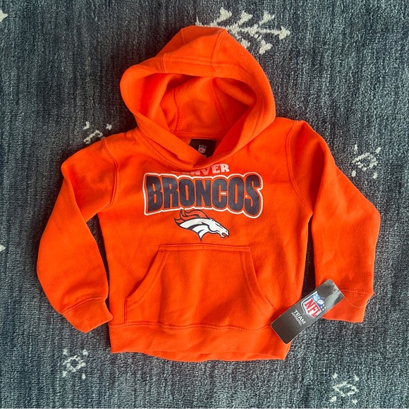 NWT NFL Team Apparel Kids Denver Broncos Hoodie- size Small-4 - Picture 2 of 3